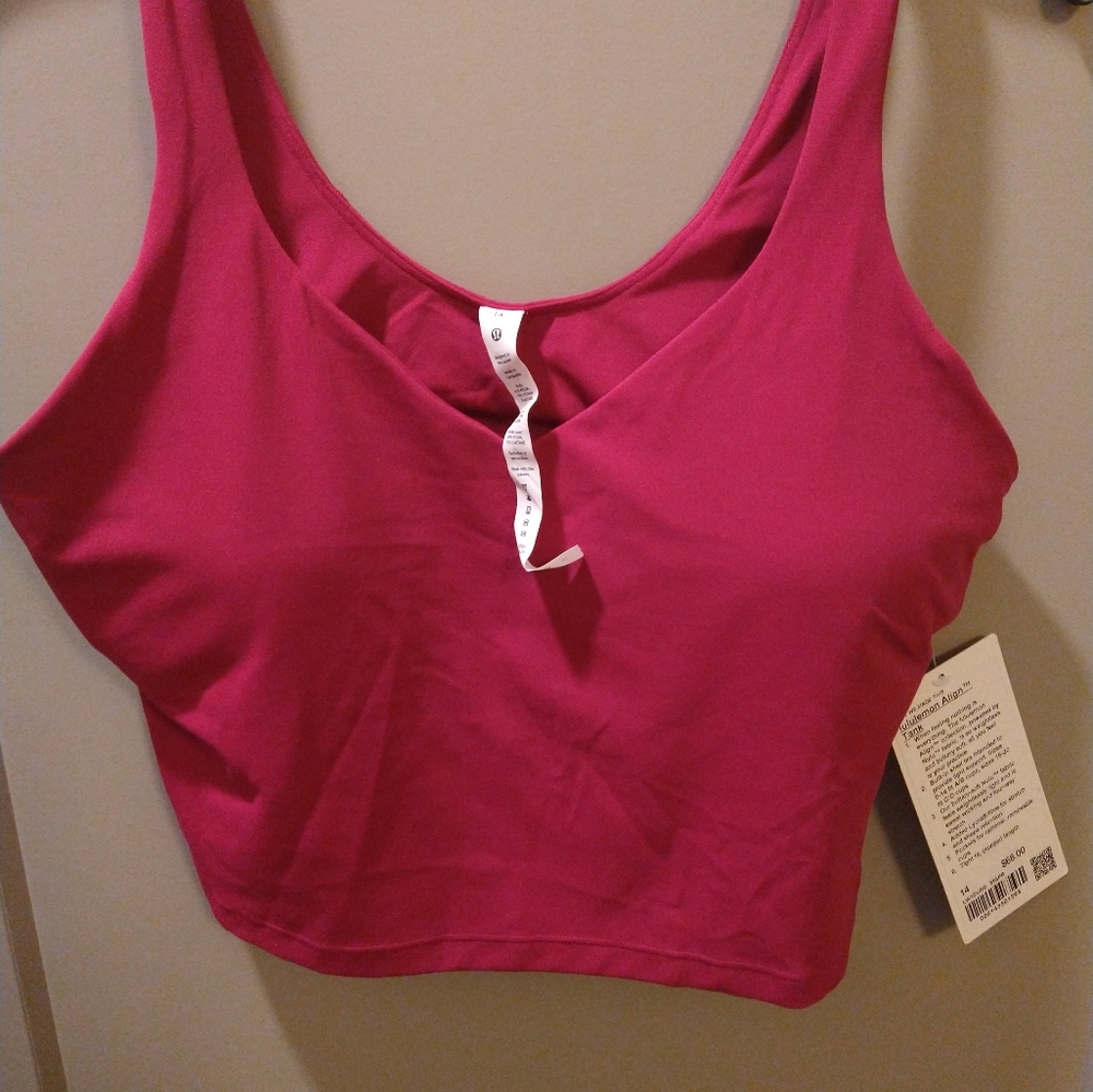 Lululemon women's Align Tank Sz 14 New! Perfect  for Spring 26